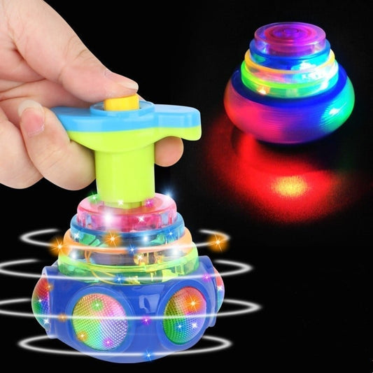 🔥BIG SALE - 49% OFF🔥 Music Flashing Spinners Toy With Launcher