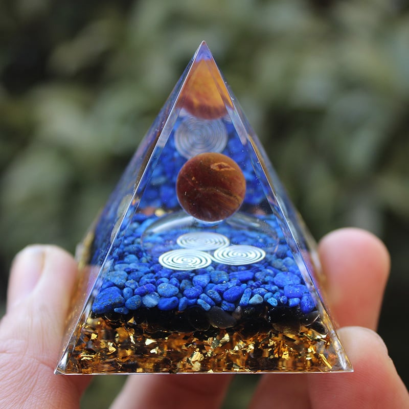 🔥Big Sales& BUY 2 FREE SHIPPING🔥Pyramid Crystal Energy Resin Orgone