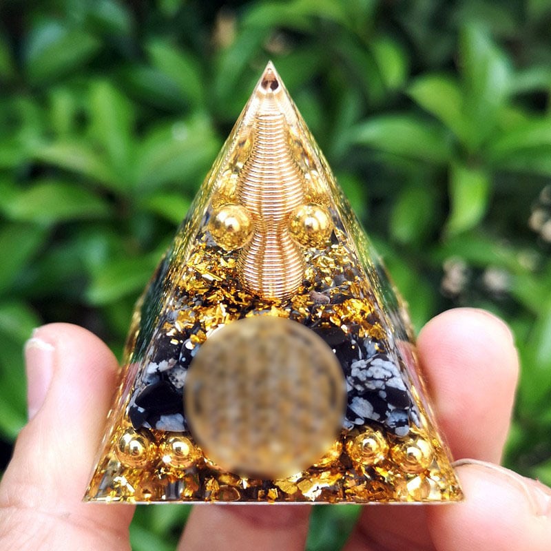 🔥Big Sales& BUY 2 FREE SHIPPING🔥Pyramid Crystal Energy Resin Orgone