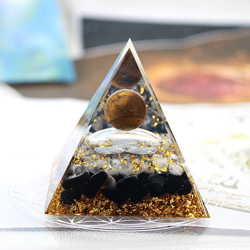 🔥Big Sales& BUY 2 FREE SHIPPING🔥Pyramid Crystal Energy Resin Orgone