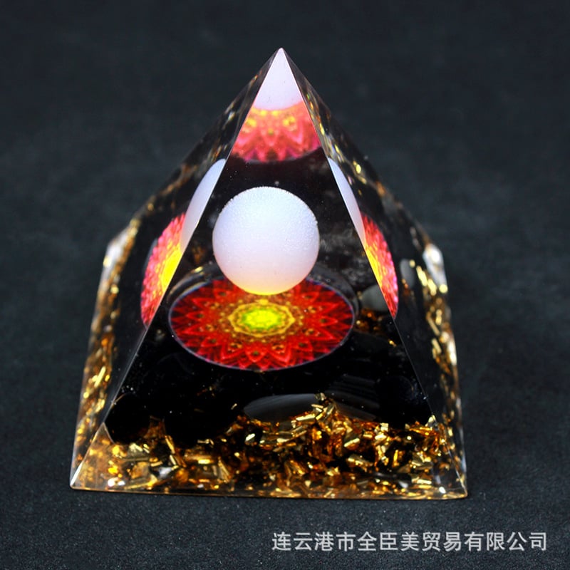 🔥Big Sales& BUY 2 FREE SHIPPING🔥Pyramid Crystal Energy Resin Orgone