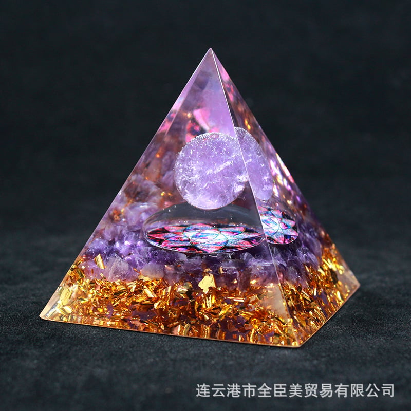 🔥Big Sales& BUY 2 FREE SHIPPING🔥Pyramid Crystal Energy Resin Orgone