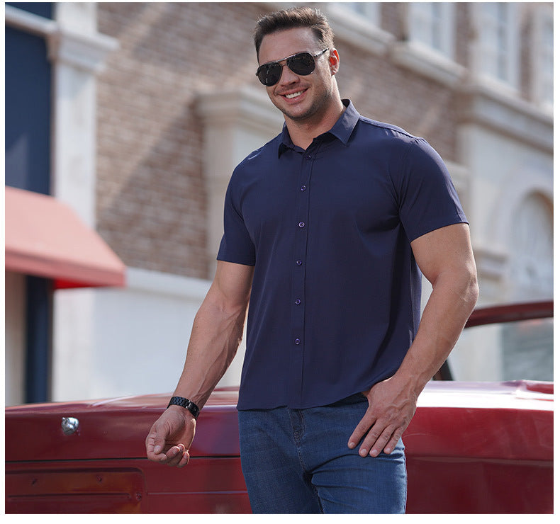 🔥 Plus Size Men's Summer Dress Shirt | Cotton Linen | Breathable Loose Fit | Big & Tall 🔥