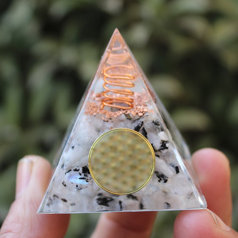 🔥Big Sales& BUY 2 FREE SHIPPING🔥Pyramid Crystal Energy Resin Orgone