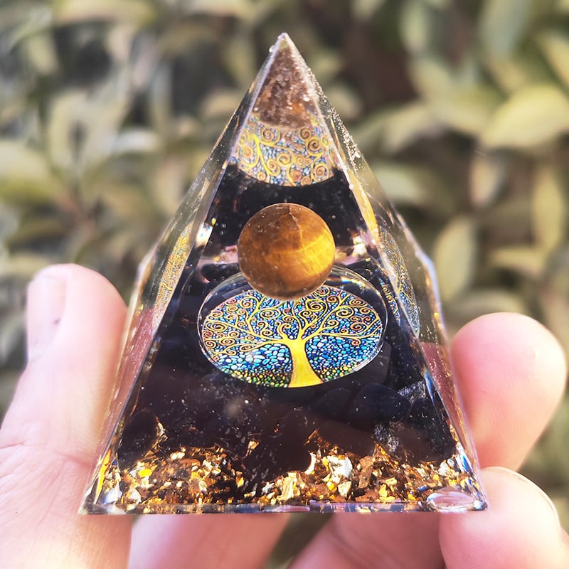 🔥Big Sales& BUY 2 FREE SHIPPING🔥Pyramid Crystal Energy Resin Orgone