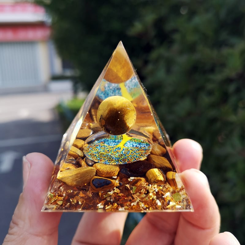 🔥Big Sales& BUY 2 FREE SHIPPING🔥Pyramid Crystal Energy Resin Orgone