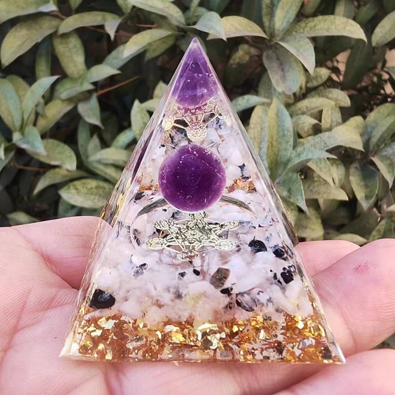 🔥Big Sales& BUY 2 FREE SHIPPING🔥Pyramid Crystal Energy Resin Orgone