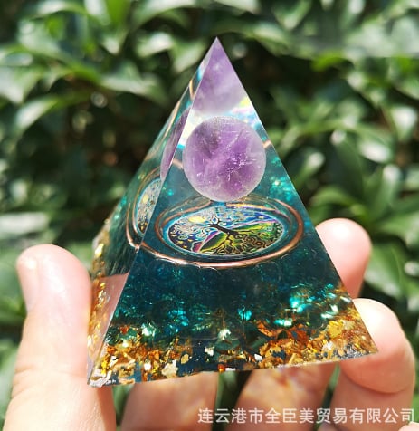 🔥Big Sales& BUY 2 FREE SHIPPING🔥Pyramid Crystal Energy Resin Orgone
