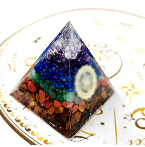 🔥Big Sales& BUY 2 FREE SHIPPING🔥Pyramid Crystal Energy Resin Orgone