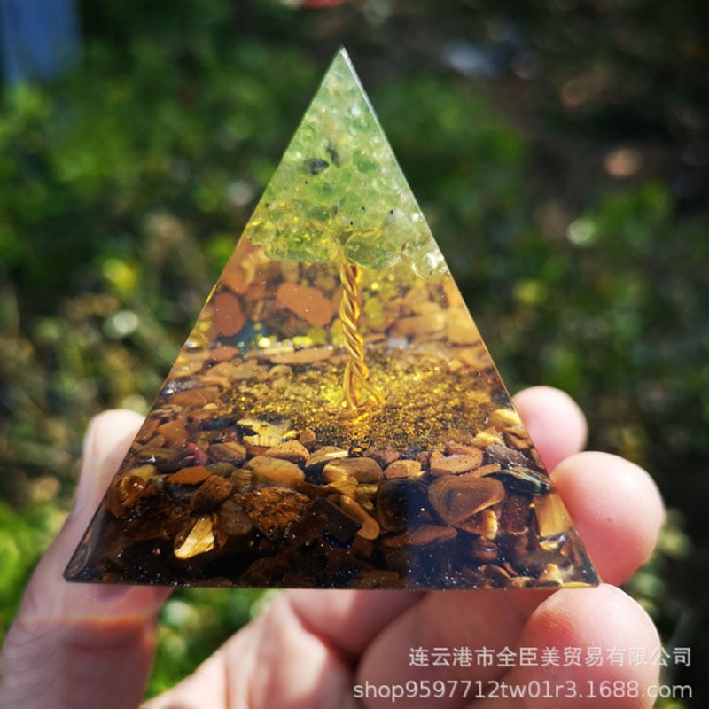 🔥Big Sales& BUY 2 FREE SHIPPING🔥Pyramid Crystal Energy Resin Orgone