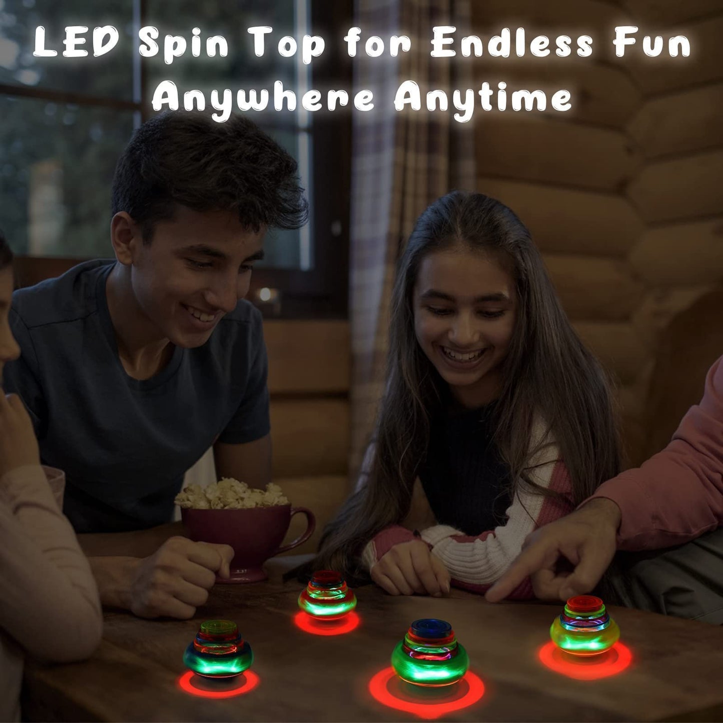 🔥BIG SALE - 49% OFF🔥 Music Flashing Spinners Toy With Launcher