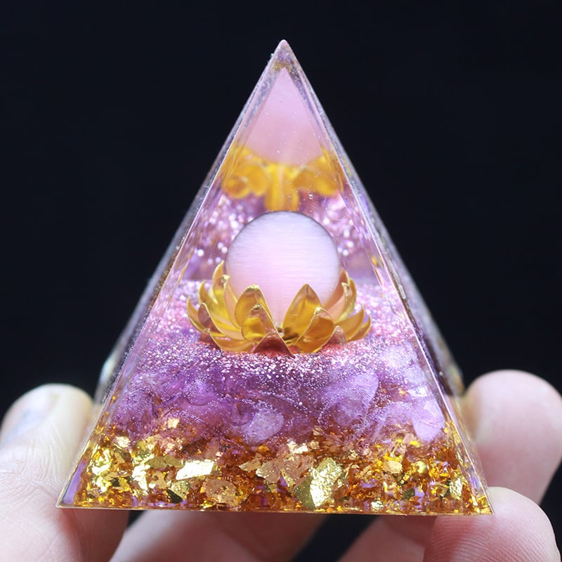 🔥Big Sales& BUY 2 FREE SHIPPING🔥Pyramid Crystal Energy Resin Orgone