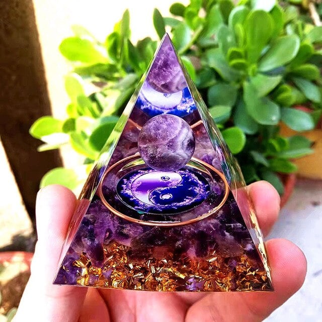 🔥Big Sales& BUY 2 FREE SHIPPING🔥Pyramid Crystal Energy Resin Orgone