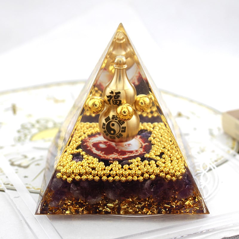🔥Big Sales& BUY 2 FREE SHIPPING🔥Pyramid Crystal Energy Resin Orgone