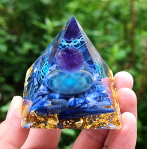 🔥Big Sales& BUY 2 FREE SHIPPING🔥Pyramid Crystal Energy Resin Orgone