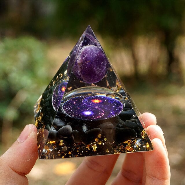 🔥Big Sales& BUY 2 FREE SHIPPING🔥Pyramid Crystal Energy Resin Orgone