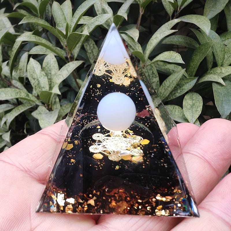 🔥Big Sales& BUY 2 FREE SHIPPING🔥Pyramid Crystal Energy Resin Orgone