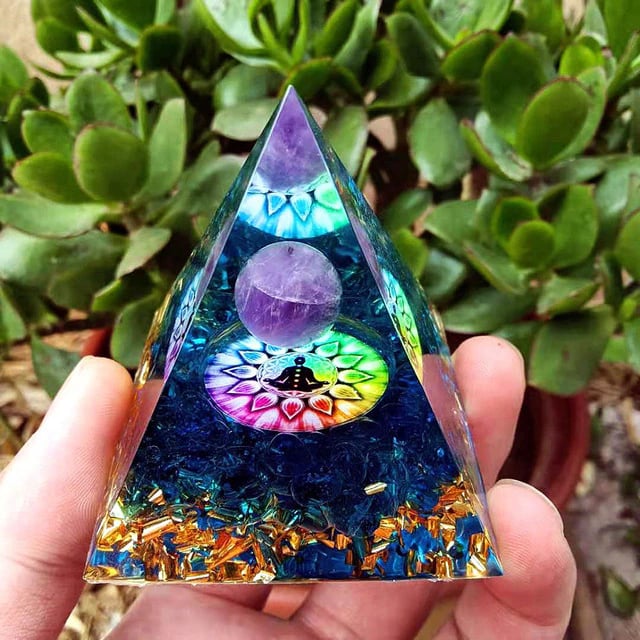 🔥Big Sales& BUY 2 FREE SHIPPING🔥Pyramid Crystal Energy Resin Orgone