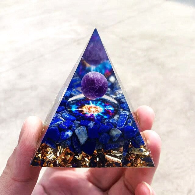 🔥Big Sales& BUY 2 FREE SHIPPING🔥Pyramid Crystal Energy Resin Orgone