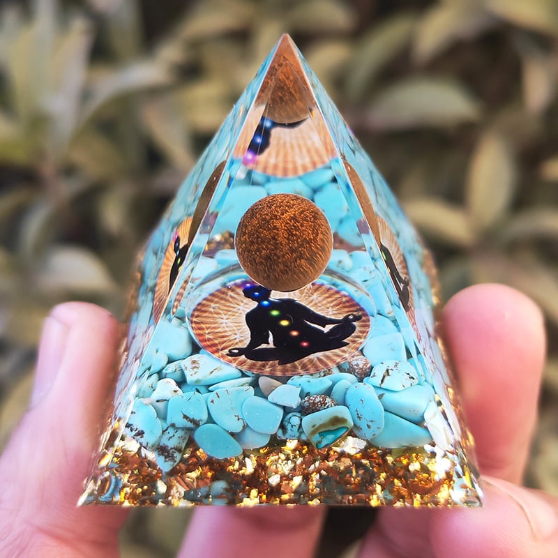🔥Big Sales& BUY 2 FREE SHIPPING🔥Pyramid Crystal Energy Resin Orgone