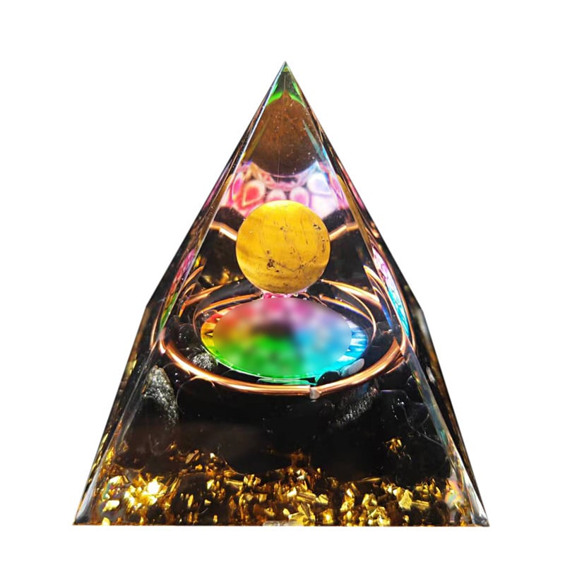 🔥Big Sales& BUY 2 FREE SHIPPING🔥Pyramid Crystal Energy Resin Orgone