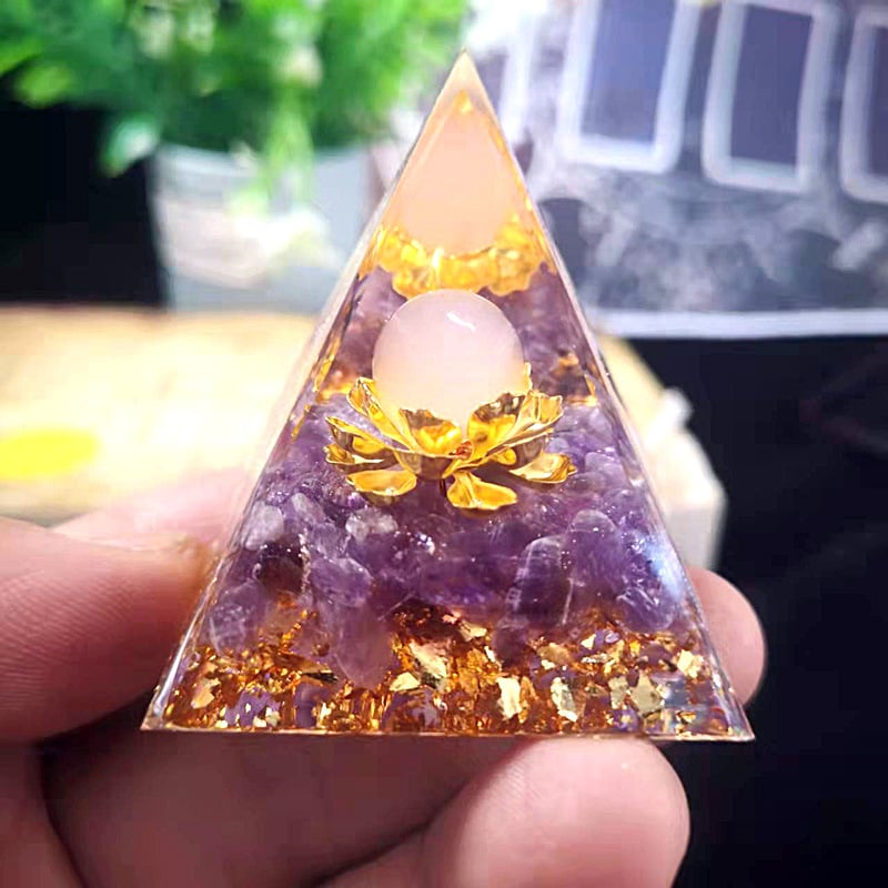 🔥Big Sales& BUY 2 FREE SHIPPING🔥Pyramid Crystal Energy Resin Orgone
