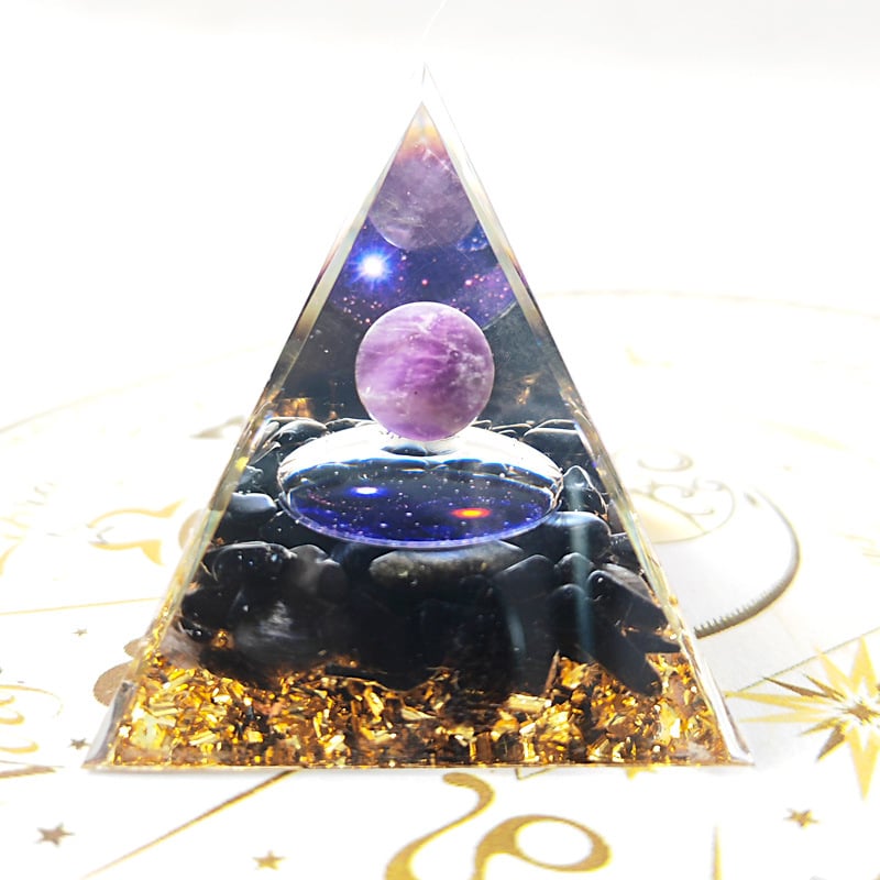 🔥Big Sales& BUY 2 FREE SHIPPING🔥Pyramid Crystal Energy Resin Orgone