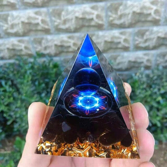 🔥Big Sales& BUY 2 FREE SHIPPING🔥Pyramid Crystal Energy Resin Orgone