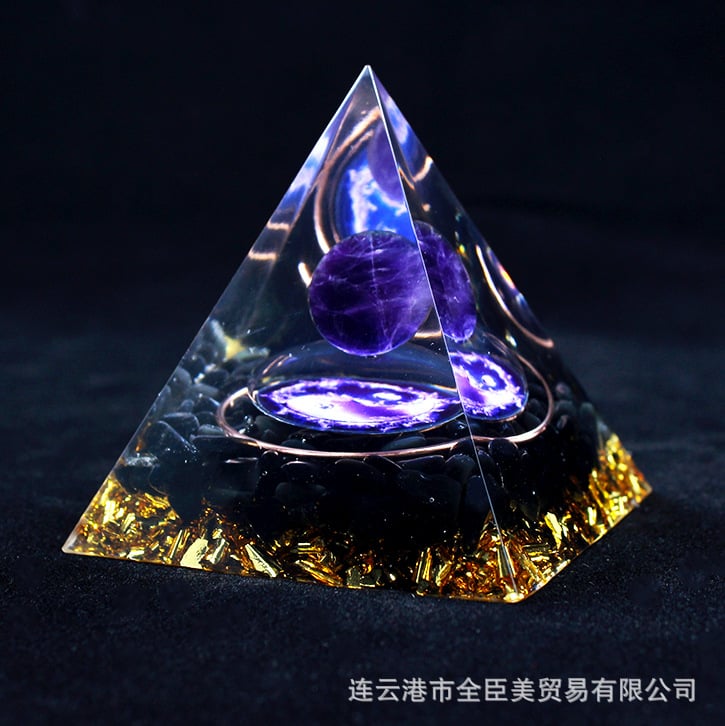 🔥Big Sales& BUY 2 FREE SHIPPING🔥Pyramid Crystal Energy Resin Orgone