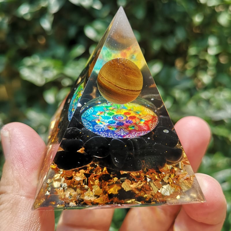 🔥Big Sales& BUY 2 FREE SHIPPING🔥Pyramid Crystal Energy Resin Orgone