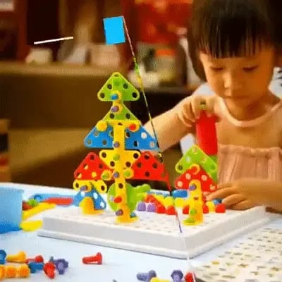 💝 Children's Educational Toy💝Creative Mosaic Drill Set