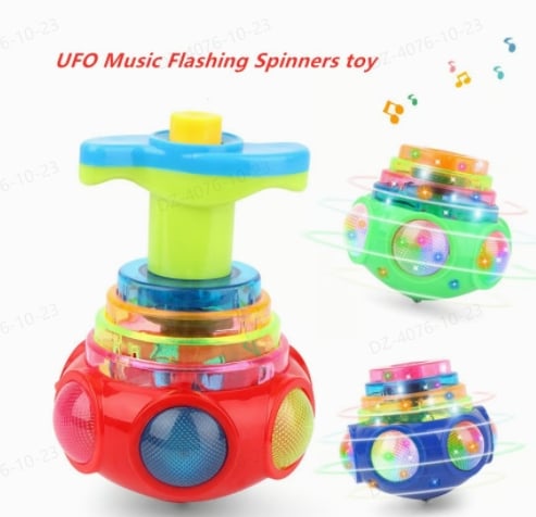 🔥BIG SALE - 49% OFF🔥 Music Flashing Spinners Toy With Launcher