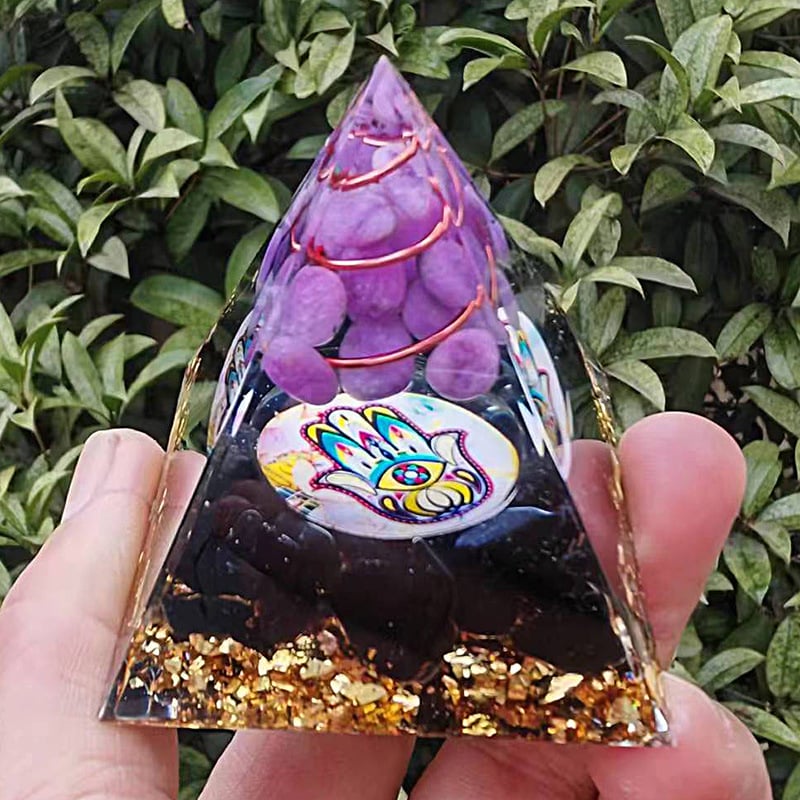 🔥Big Sales& BUY 2 FREE SHIPPING🔥Pyramid Crystal Energy Resin Orgone
